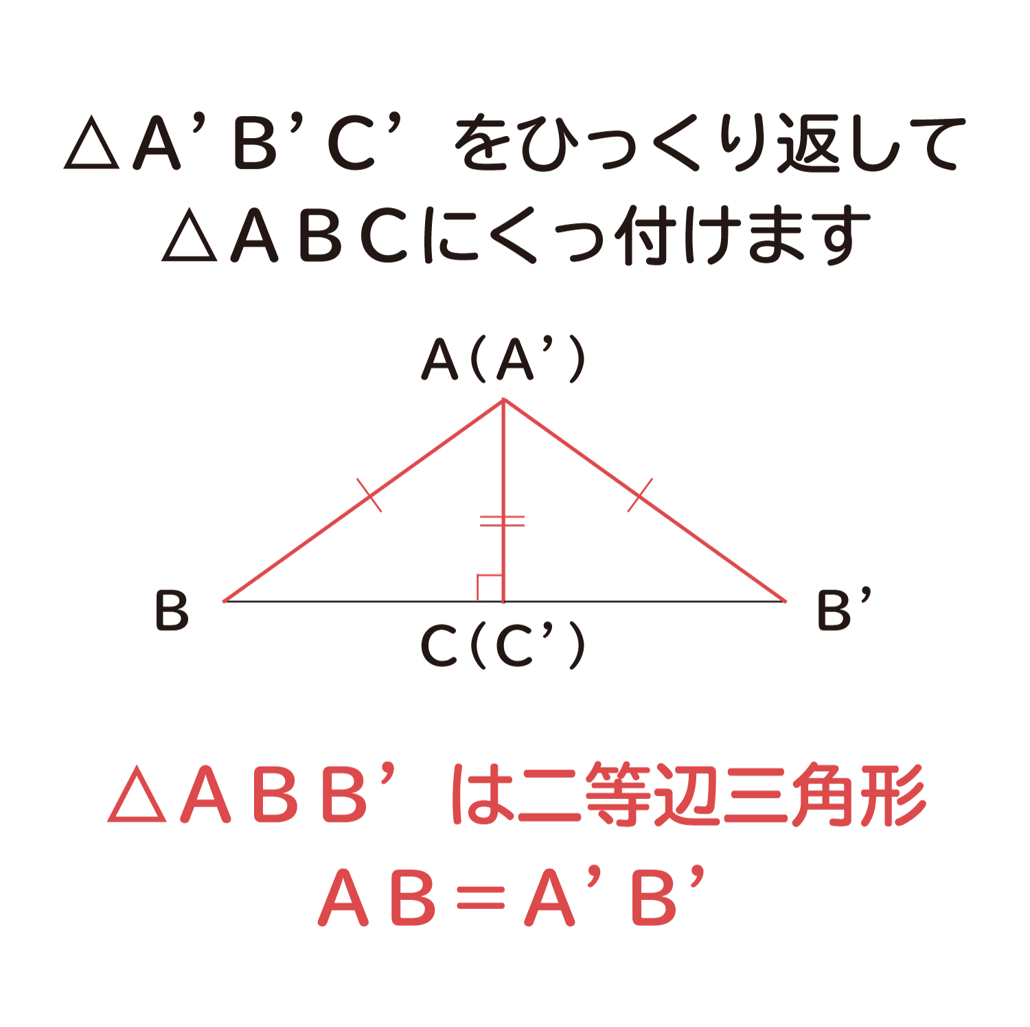 直角三角形の合同条件の説明図３