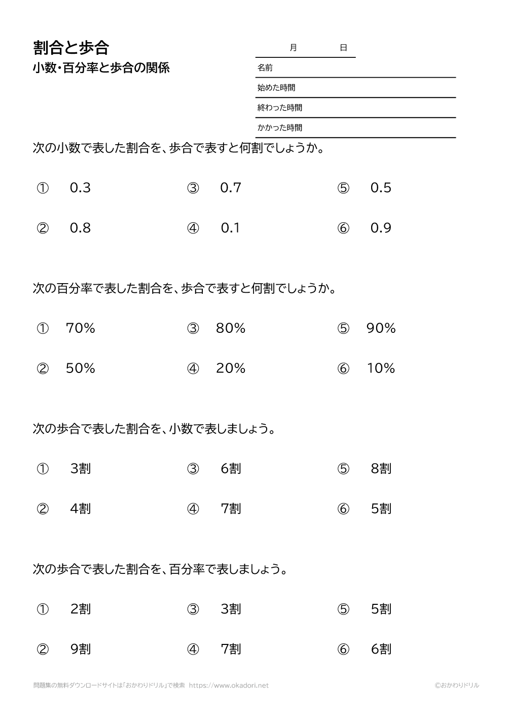 割合と歩合2