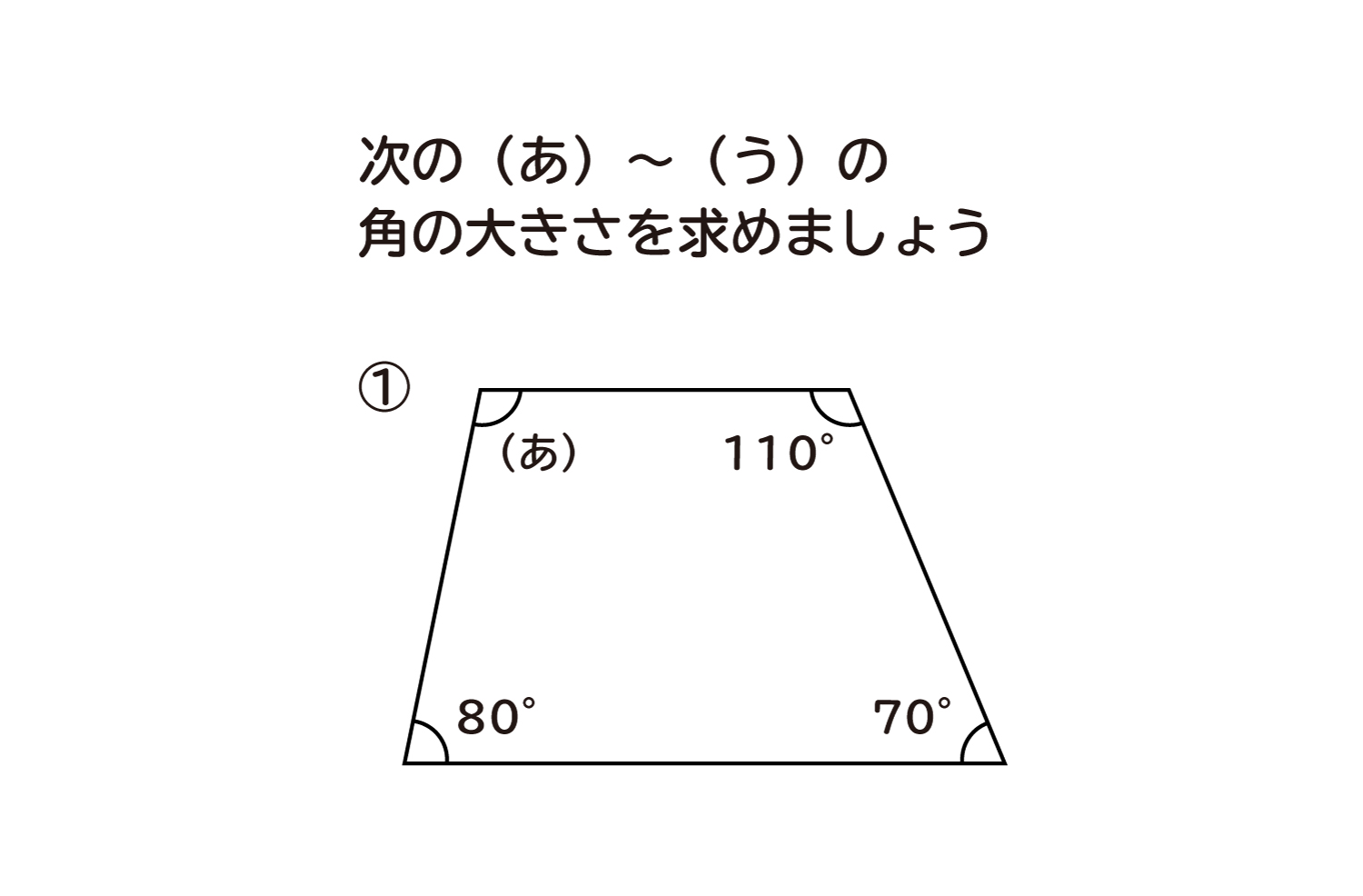 四角形の角の大きさ