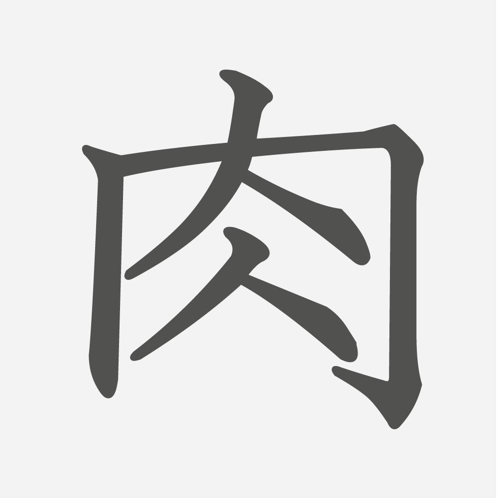 「肉」の読み方・画数・例文｜小学２年生の漢字