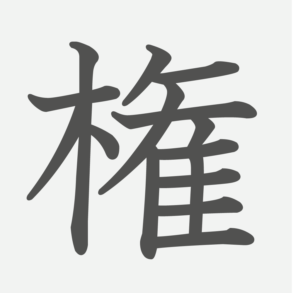 「権」の読み方・画数・例文｜小学６年生の漢字