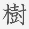 「樹」の読み方・画数・例文｜小学６年生の漢字